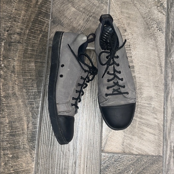 Woobies tactical Mod 1 Gray and Black Unisex Lace-Up Sneakers - Picture 4 of 7